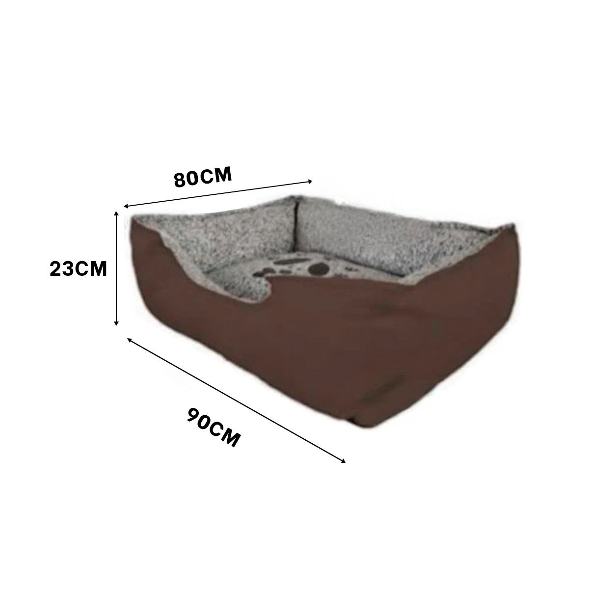 CAMA PERROS MA31048 RYBIU PET EN TONO MARRON TALLA XXL + STICKERS - 4