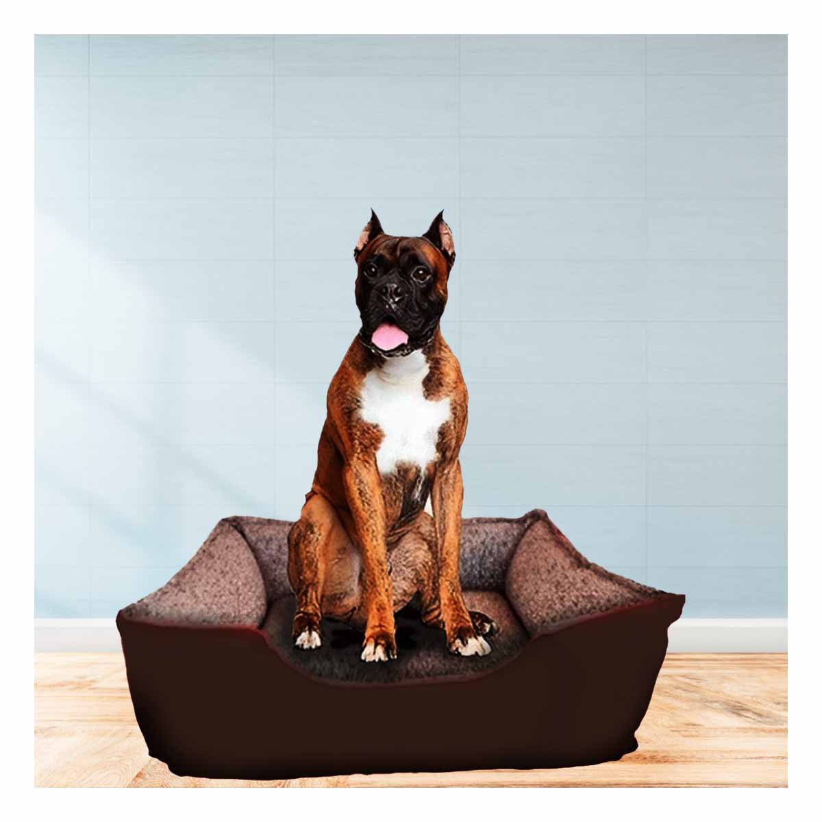 CAMA PERROS MA31048 RYBIU PET EN TONO MARRON TALLA XXL + STICKERS - 5