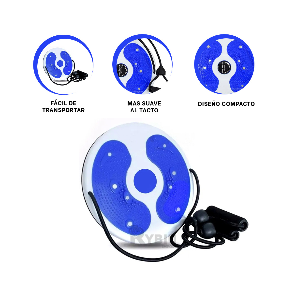 DISCO RYBIU DE30558 DEPORTIVO SUAVE AL TACTO AZUL + REGALO AGENDITA - 3