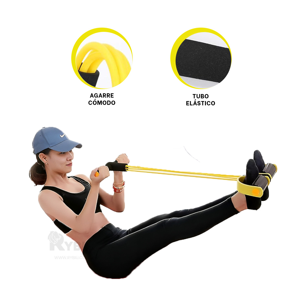 LIGA RYBIU DE30582 AMARILLO ENTRENAMIENTO Y NEGRO + REGALO AGENDITA - 3