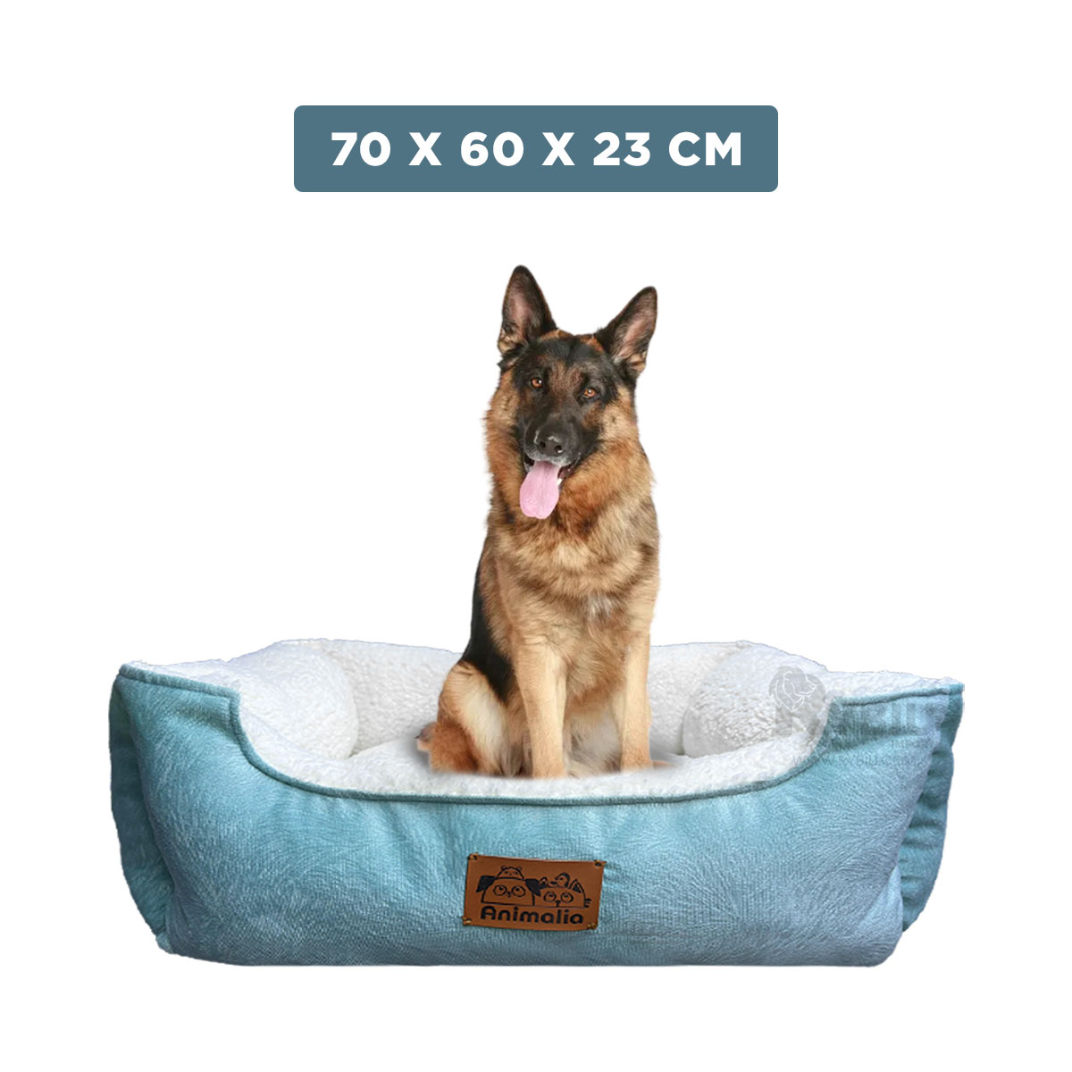 CAMA PERROS MA32265 FUNCIONAL VERDE HADE PERLA L RYBIU + REGALO STICKERS - 1