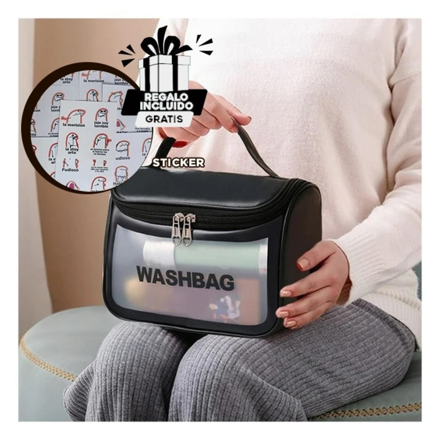 NECESER MAQUILLAJE RYBIU BE30324 NEGRO Y STICKERS - 1