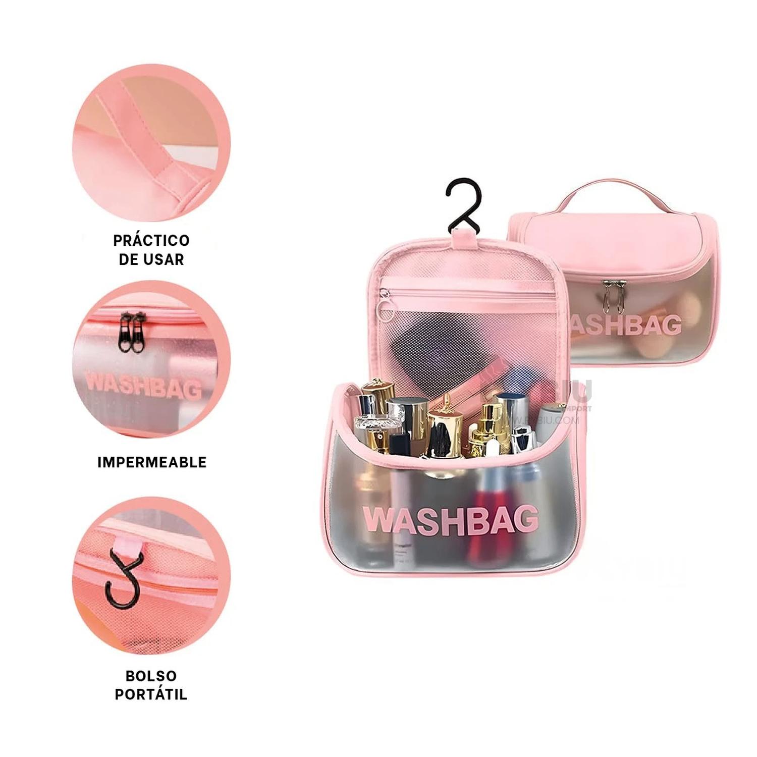 NECESER RYBIU BE30325 ROSADO PRACTICO DE MAQUILLAJE Y PAPEL DE REGALO - 3