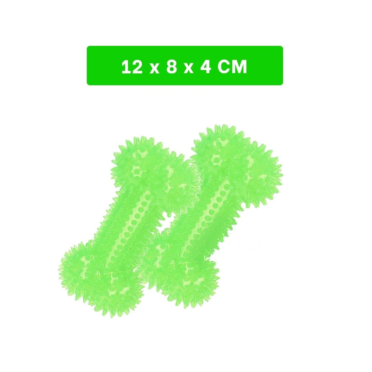 SET JUGUETE EN FORMA DE HUESO LUZ LED COLOR VERDE MUY LUMINOSA Y ALEGRE - 4