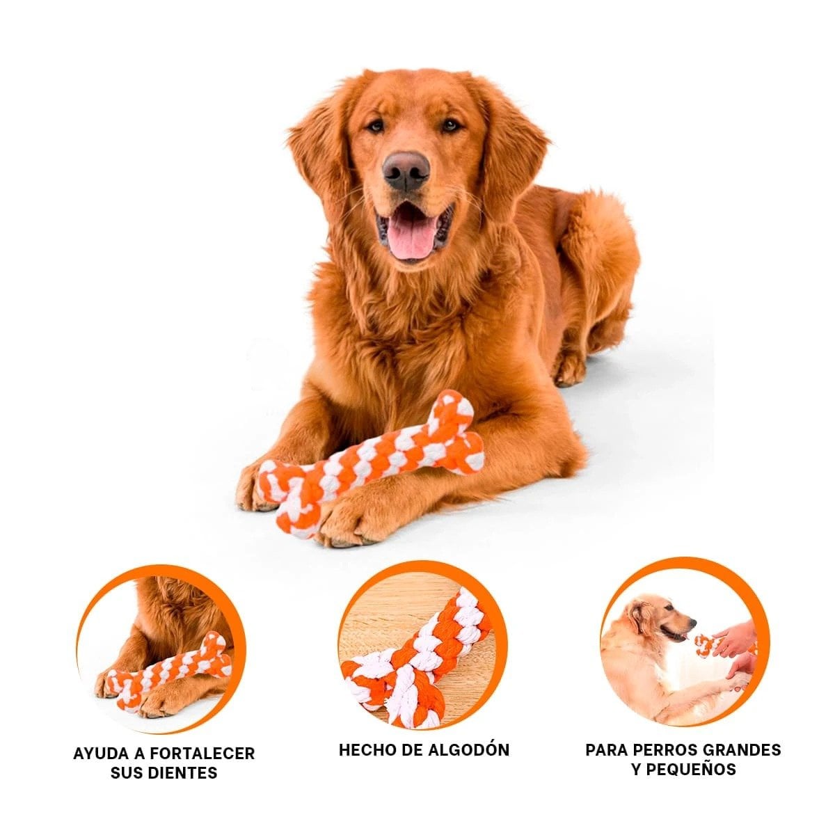 PRODUCTO DE ENTRETENIMIENTO PARA MASCOTAS 15X6,5 CM NARANJA - 3
