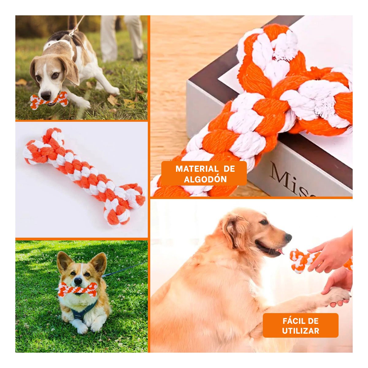 PRODUCTO DE ENTRETENIMIENTO PARA MASCOTAS 15X6,5 CM NARANJA - 5