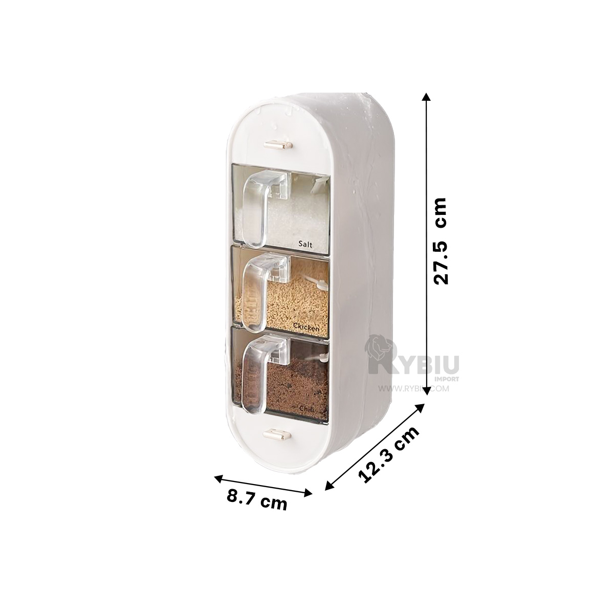 ORGANIZADOR RYBIU CO29433 BLANCO ESPECIAS FUNCIONAL + REGALO AGENDITA - 5