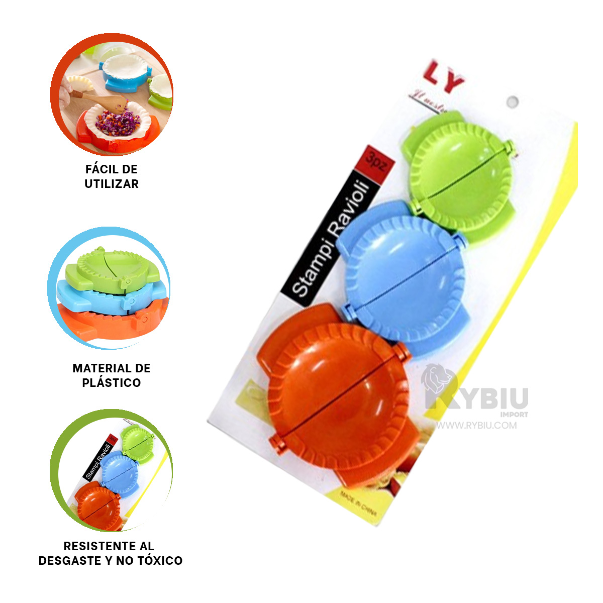 SET MOLDES RYBIU CO29797 MULTICOLOR TRES + REGALO AGENDITA - 3