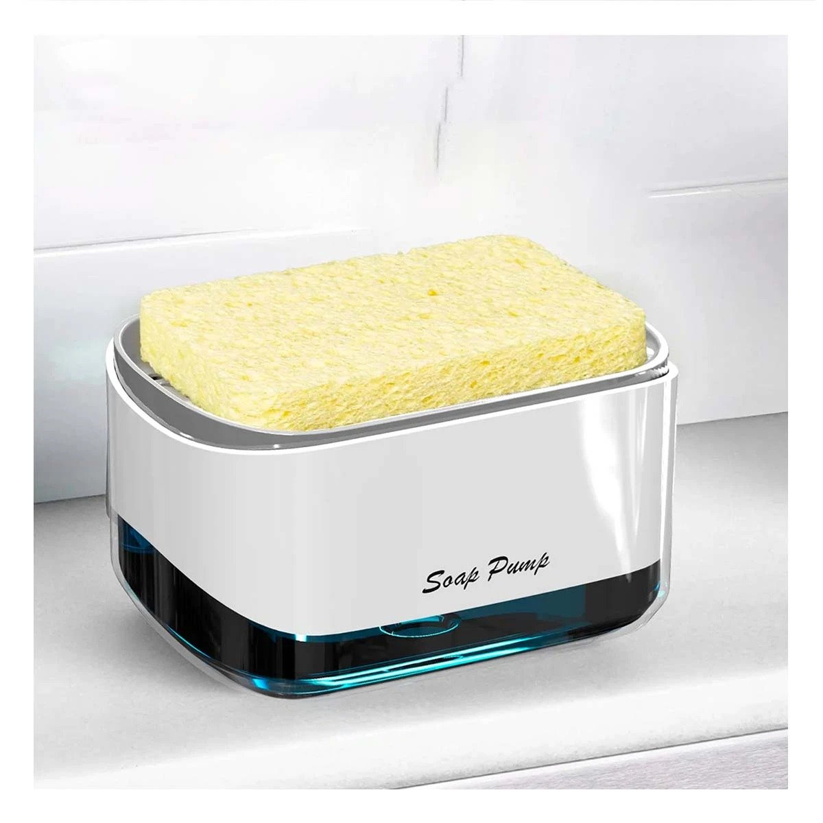 SOPORTE JABÓN LIQUIDO LAVAVAJILLA COLOR FACIL USO DIARIO COCINA Y HOGAR - 1