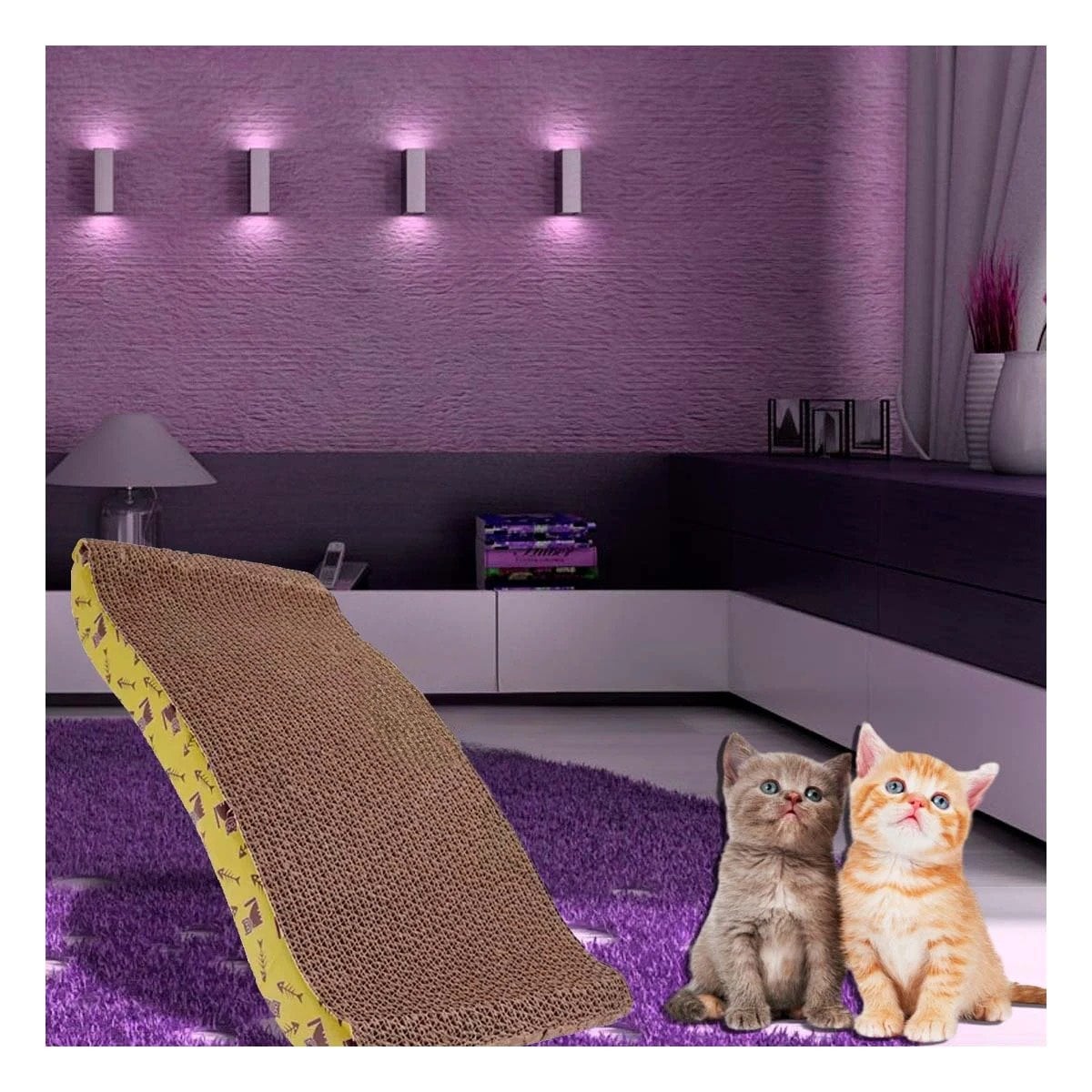 BASE PARA GATOS EN FORMA DE C CON SUPERFICIE TEXTURIZADA - 2
