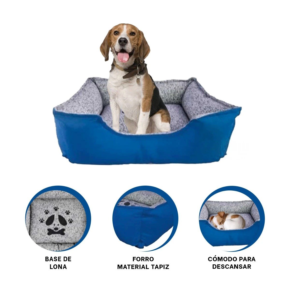 CAMA PERROS MA31027 RYBIU TALLA L COLOR AZUL - 3