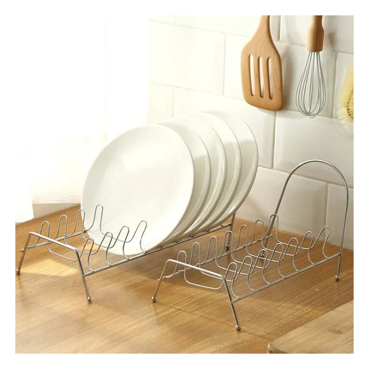 SOPORTE RYBIU CO29878 ACERO INOXIDABLE PLATEADO RESISTENTE CUCHARAS + REGALO STICKERS - 5