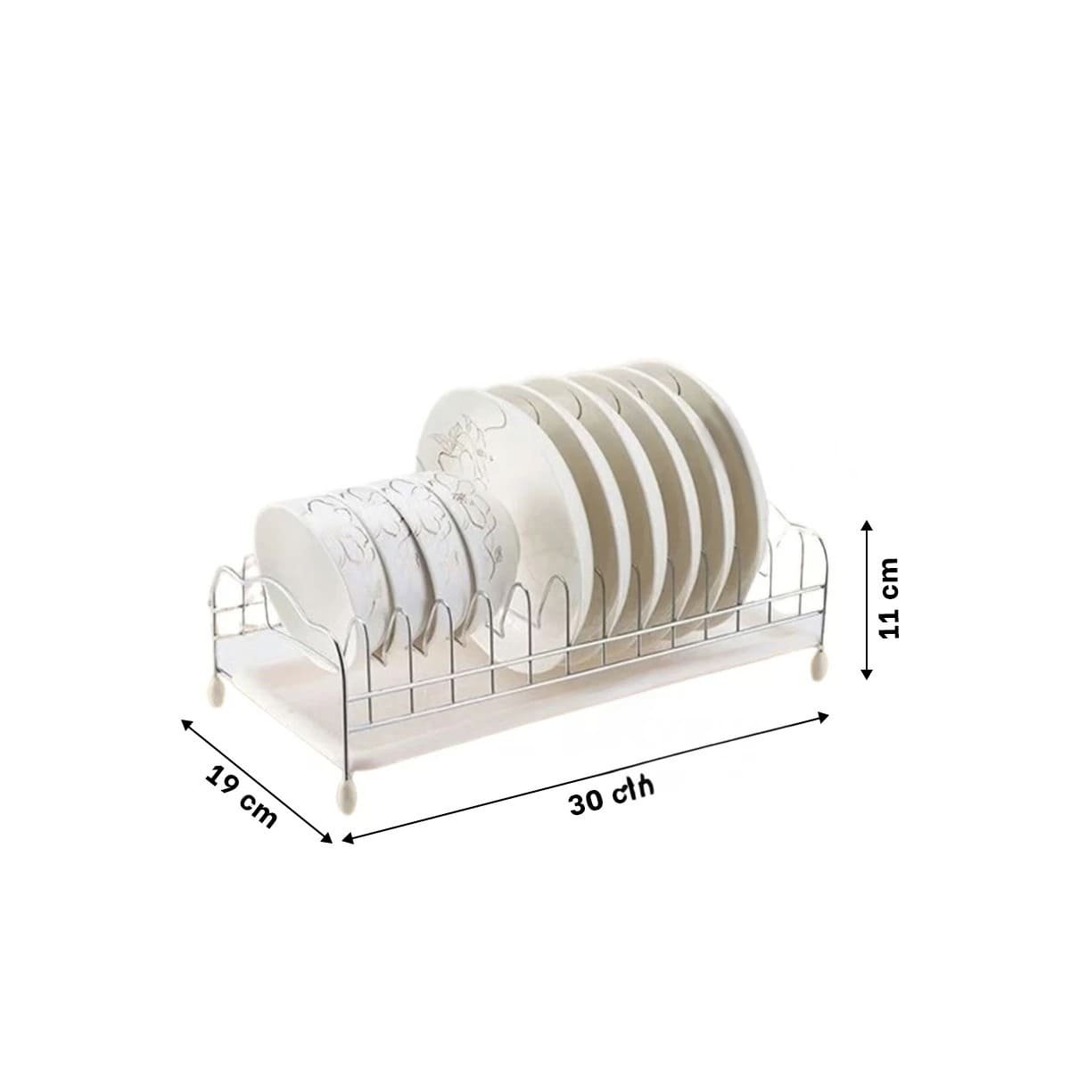 ORGANIZADOR VERTICAL PLATEADO PARA PLATOS 30X19X11CM PROFESIONAL Y+REGALO STICKER - 4
