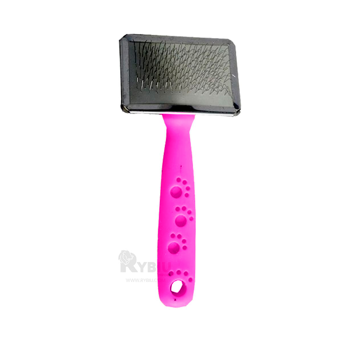 PEINE PERRO Y GATO RYBIU MA31229 TA CON PUNTAS DE METAL SUAVE TALLA FUCSIA - 4