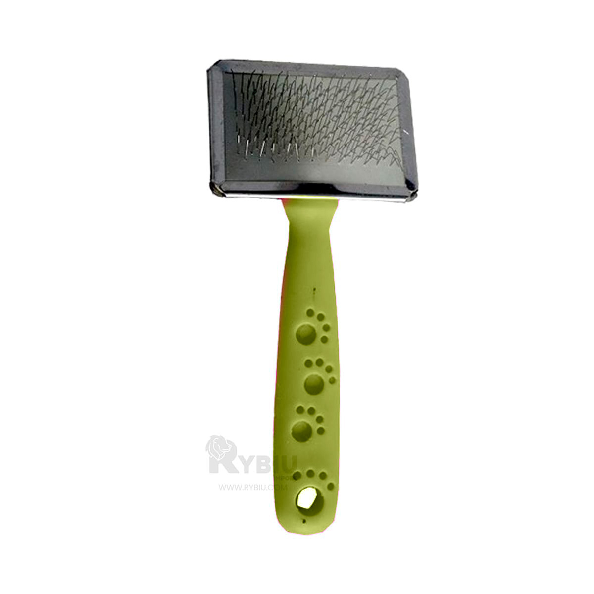PEINE PERRO Y GATO RYBIU MA31228 TA CON PUNTAS DE METAL SUAVE TALLA VERDE - 4