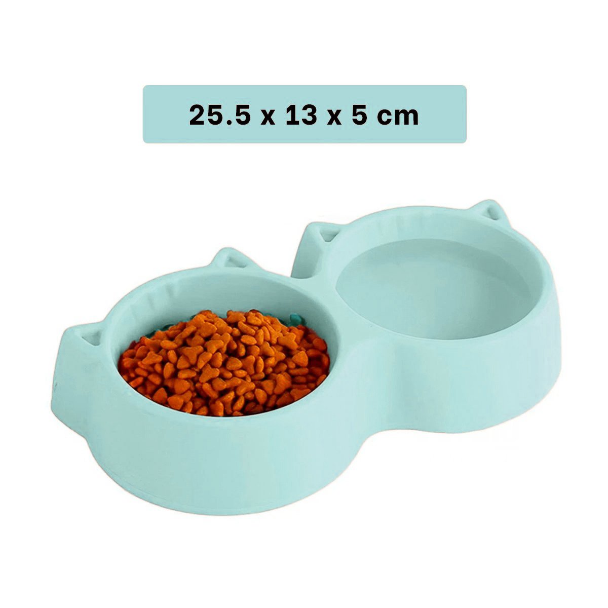 PLATO GATO MA31285 DOBLE FORMA OREJITAS COLOR CELESTE RYBIU - 4