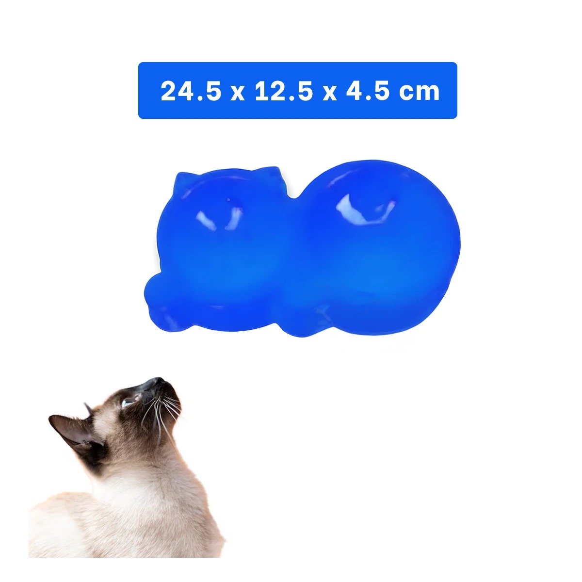 PLATO GATO MA31288 DOBLE FORMA OREJITAS COLOR AZUL RYBIU - 4
