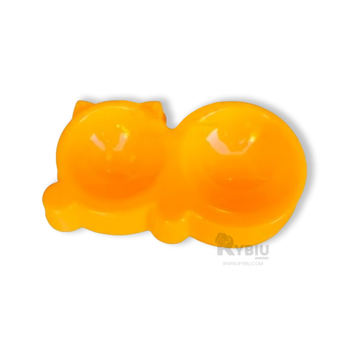 PLATO GATO MA31287 DOBLE FORMA OREJITAS COLOR AMARILLO RYBIU - 2