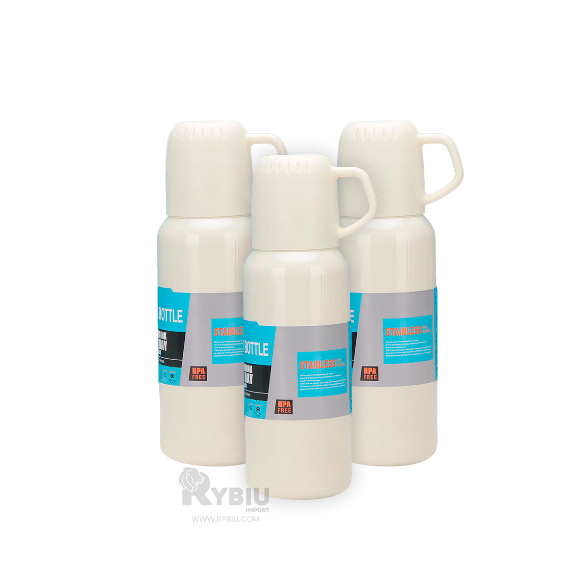 TERMO RYBIU CO32132 ACERO REVESTIDO CREMA 500ML + REGALO AGENDITA - 1