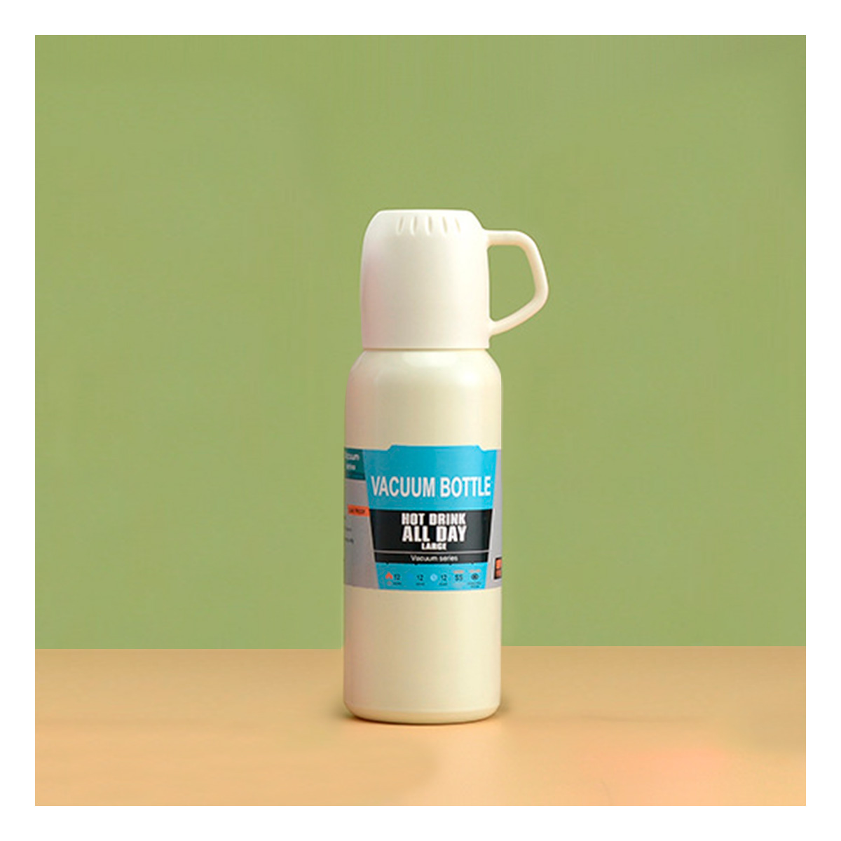 TERMO RYBIU CO32132 ACERO REVESTIDO CREMA 500ML + REGALO AGENDITA - 4