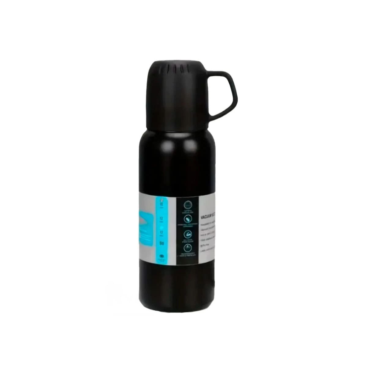 TERMO RYBIU CO32131 ACERO COMPACTO 3 TAZAS NEGRO 500ML + REGALO STICKERS - 3