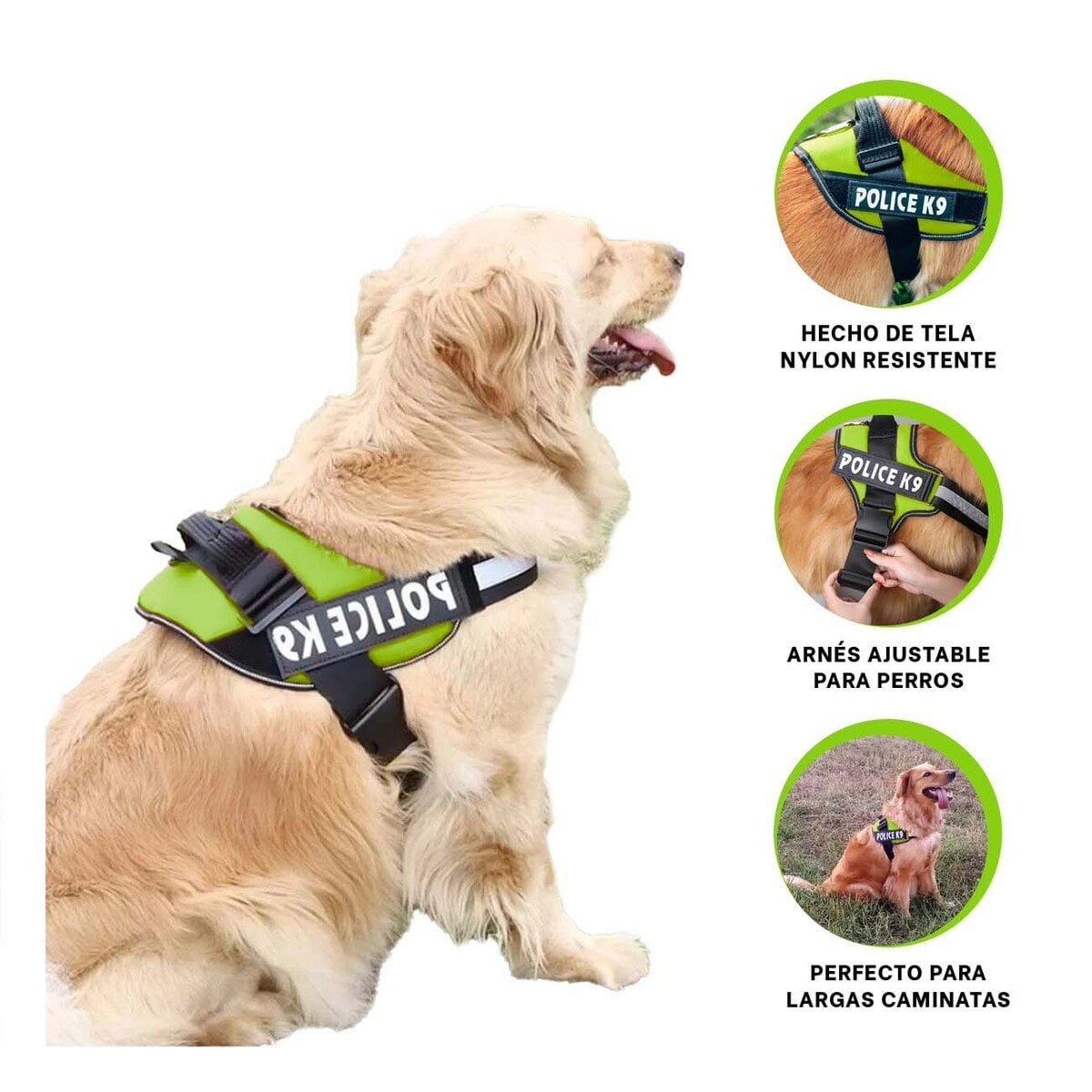 PECHERA PERROS MA30989 RYBIU GRANDE SERVICE EN VERDE XXL - 3