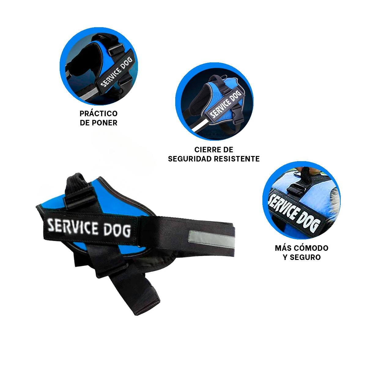 PECHERA PERROS MA30985 RYBIU GRANDE SERVICE EN AZUL XXL - 3