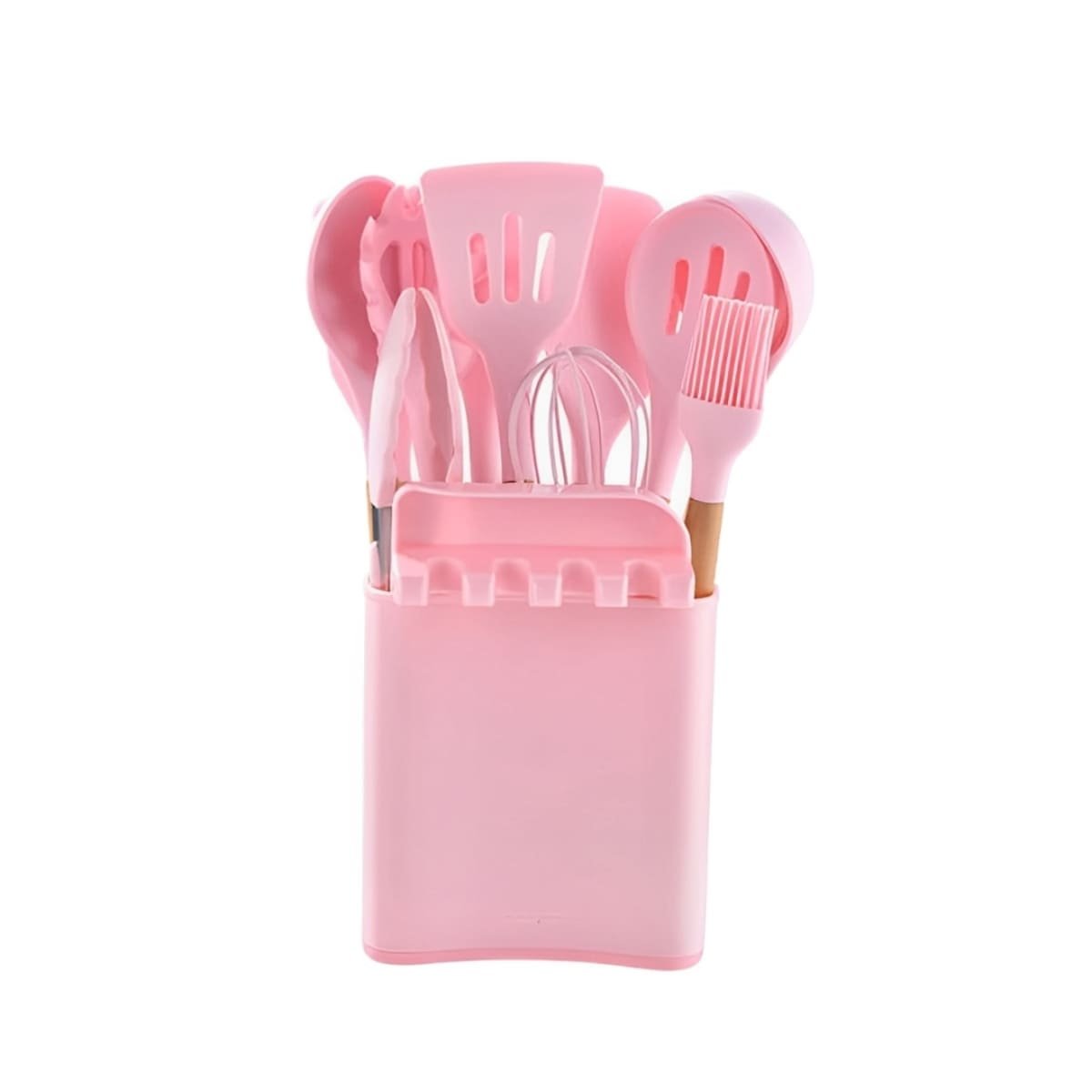 SET UTENSILIOS RYBIU CO29871 ROSADO RESISTENTE AL CALOR + REGALO STICKERS - 3