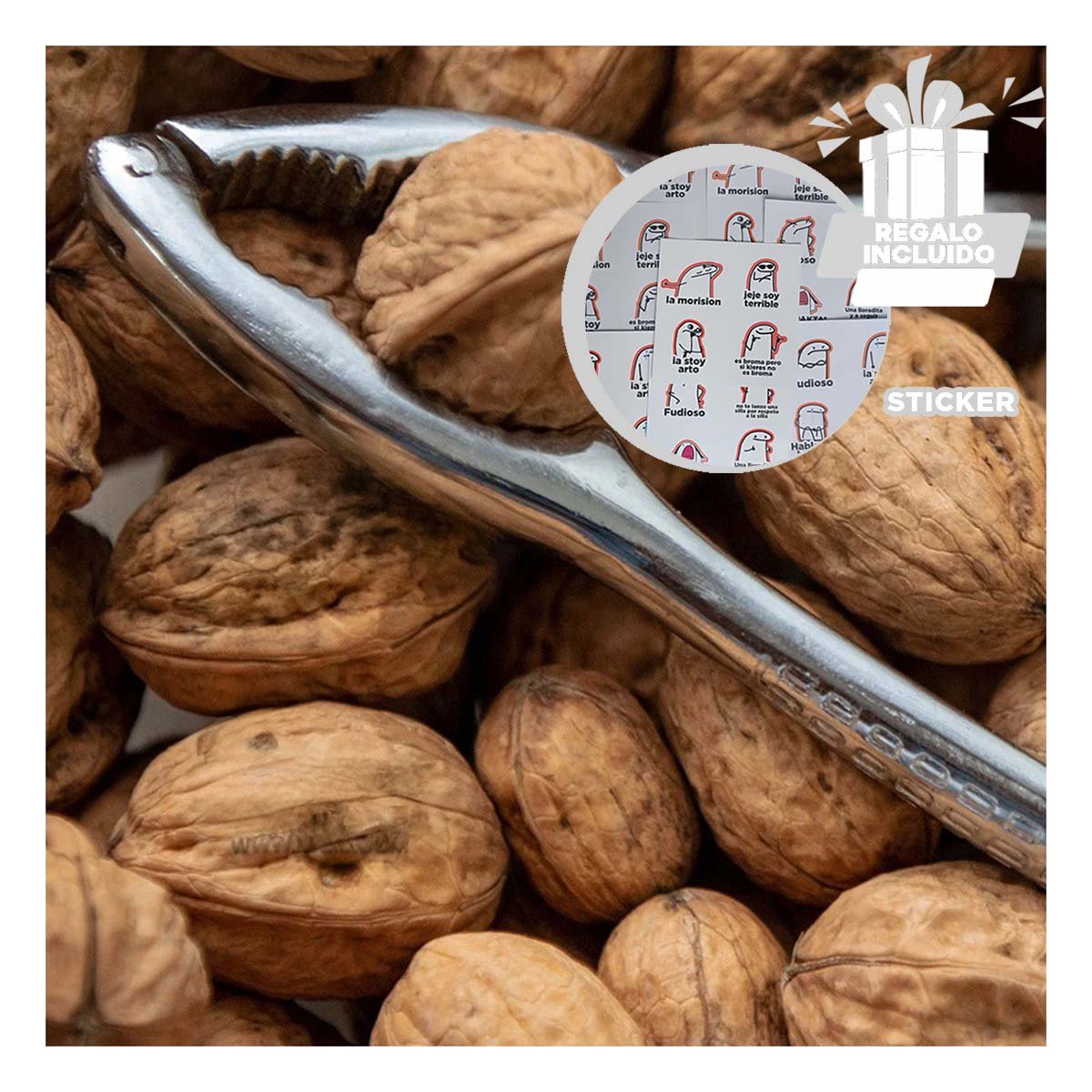 PINZA RYBIU CO29866 GRIS DISEÑO MANUAL ACERO + REGALO STICKERS - 1