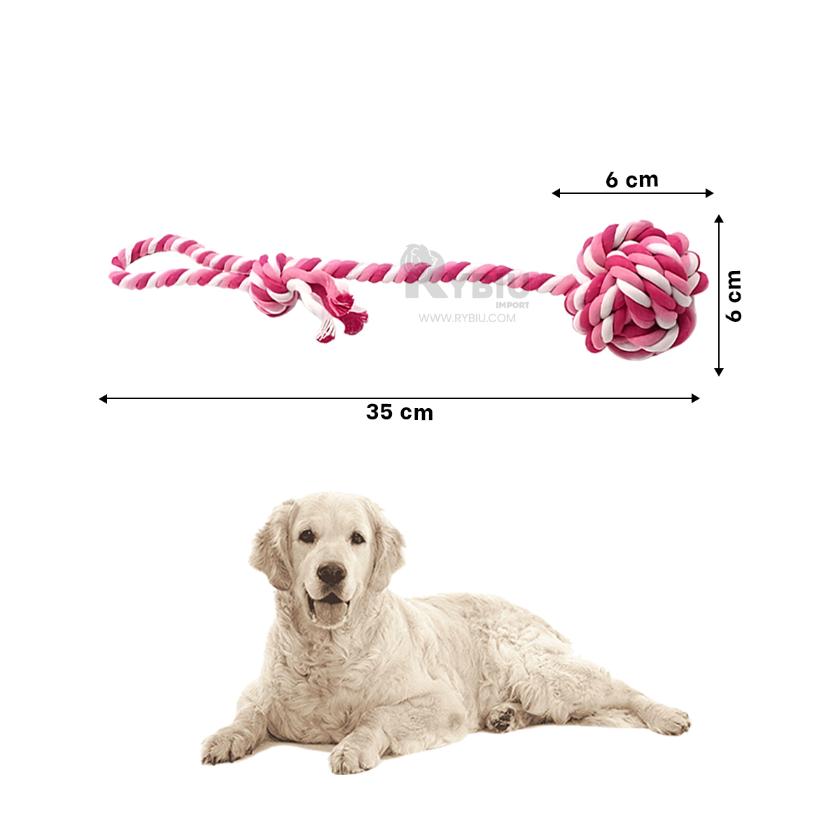 JUGUETE PERRO MA31346 LAVABLE ROSADO +PAPEL DE REGALO RYBIU - 5