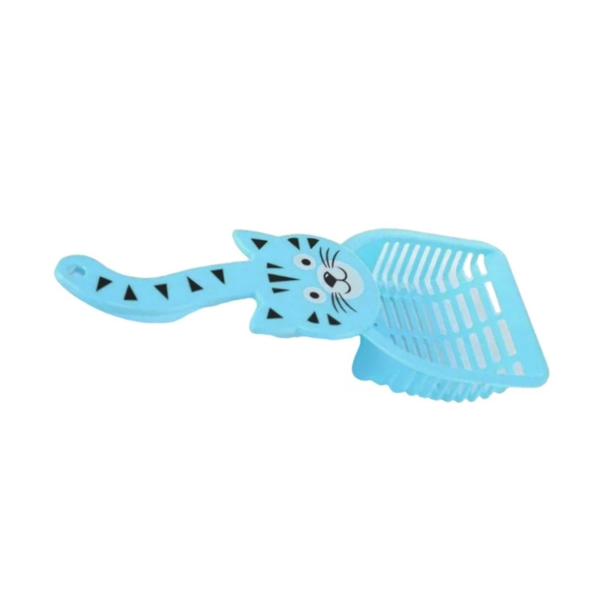 ESPATULA COMPACTA CARA DE GATO AZUL PARA HOGAR Y CASA BLANCO Y+REGALO STICKER - 3