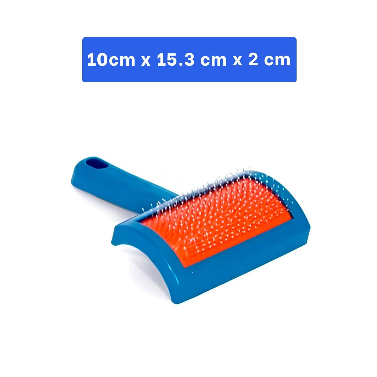 PEINE PERRO RYBIU MA31220 RECTANGULAR DE CEPILLO AGUJA AZUL - 4