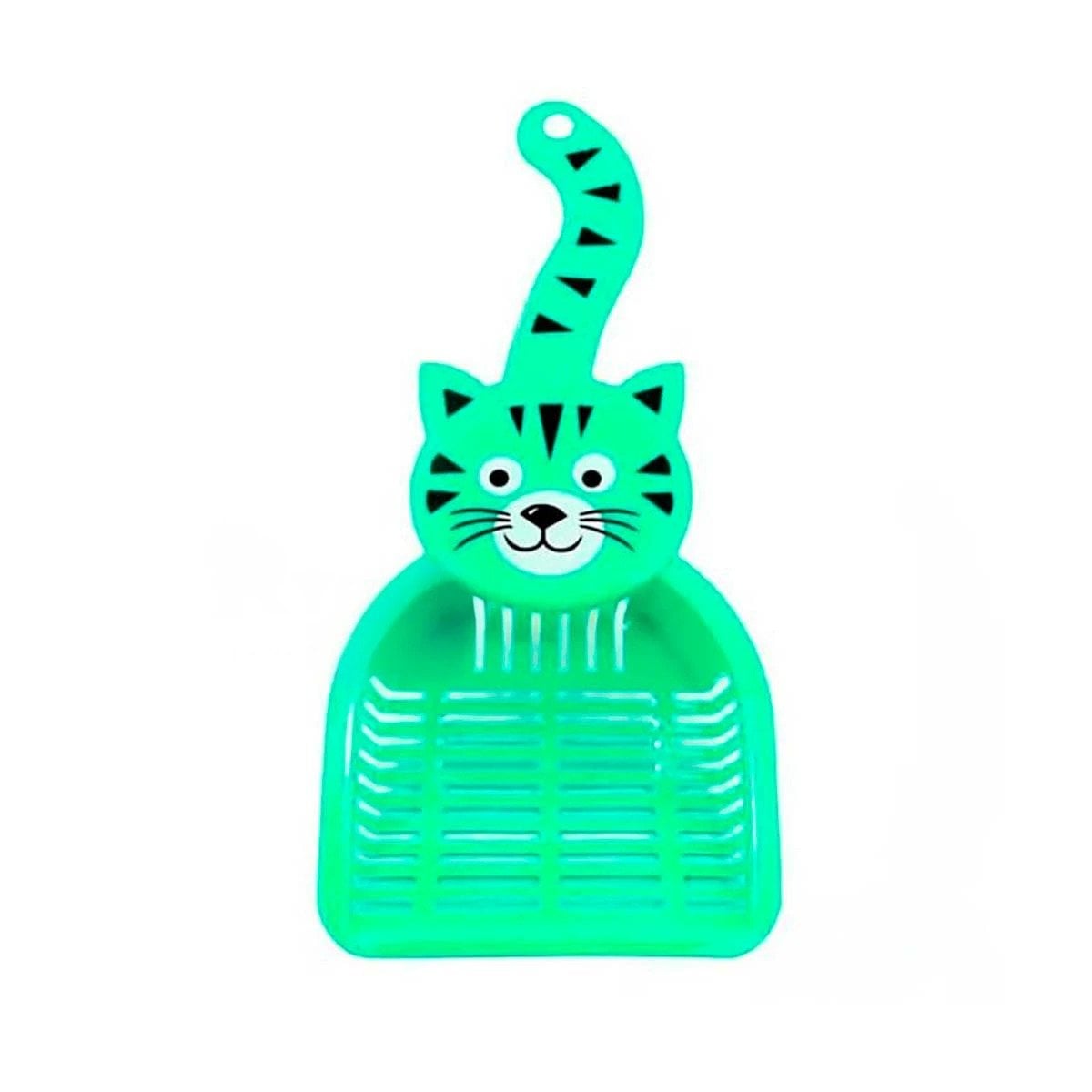UTENSILIO CARA DE GATO VERDE PARA JARDIN Y DECORACION FESTIVO HOGAR Y+PAPEL REGALO - 1