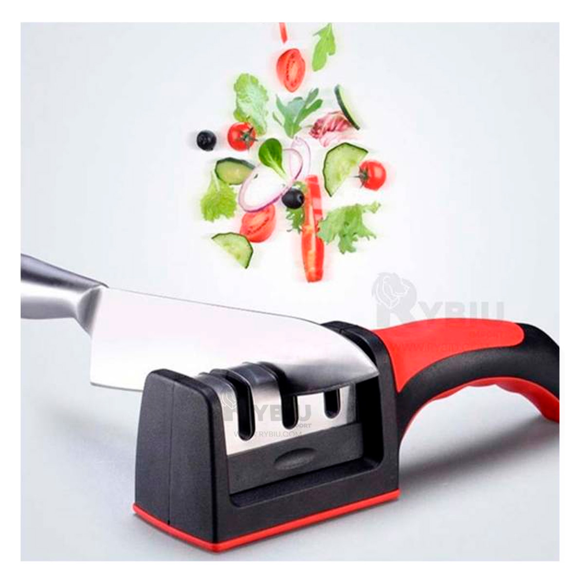 AFILADOR RYBIU CO30357 ROJO COMPACTO SOPORTE + REGALO AGENDITA - 1