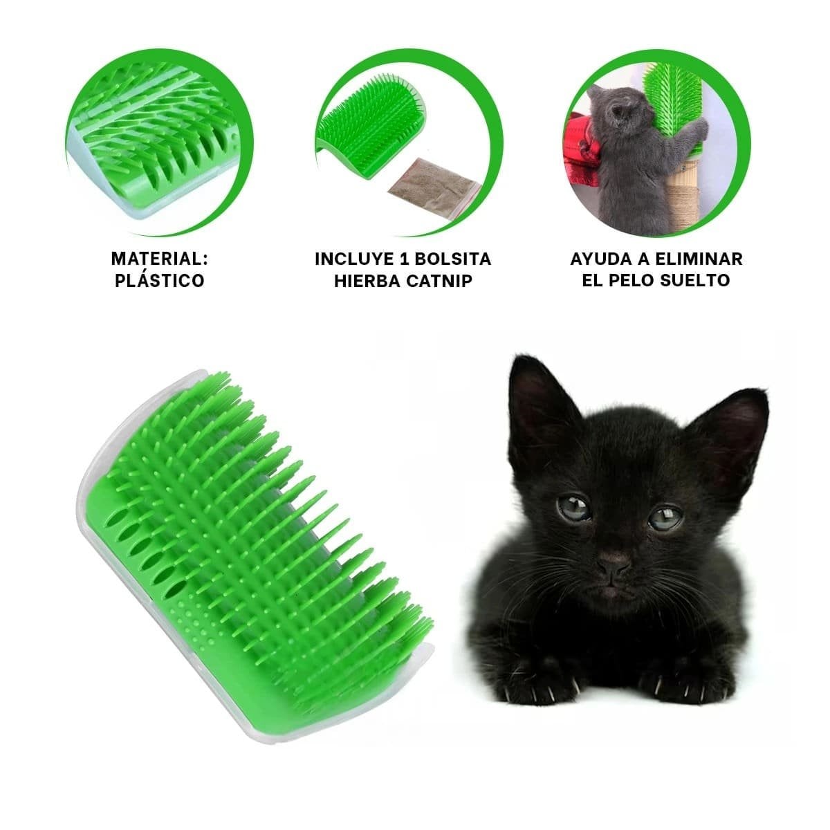 PLATAFORMA PARA GATOS ESQUINERO CON HIERBA VERDE CONFORT - 3
