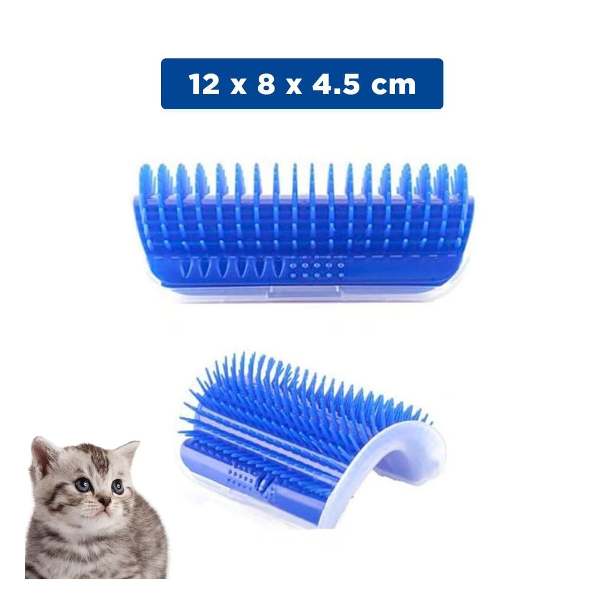 PLATAFORMA PARA GATOS ESQUINERO CON HIERBA AZUL CONFORT - 4