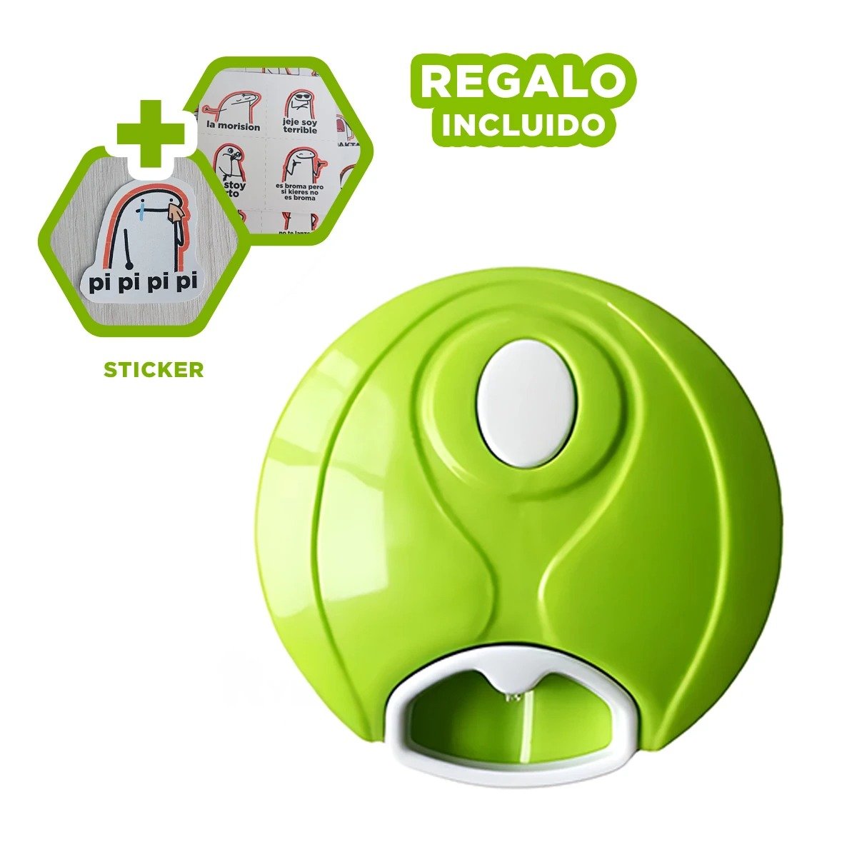 PICATODO RYBIU CO30446 VERDE FRUTAS VERDURAS + REGALO STICKERS - 1