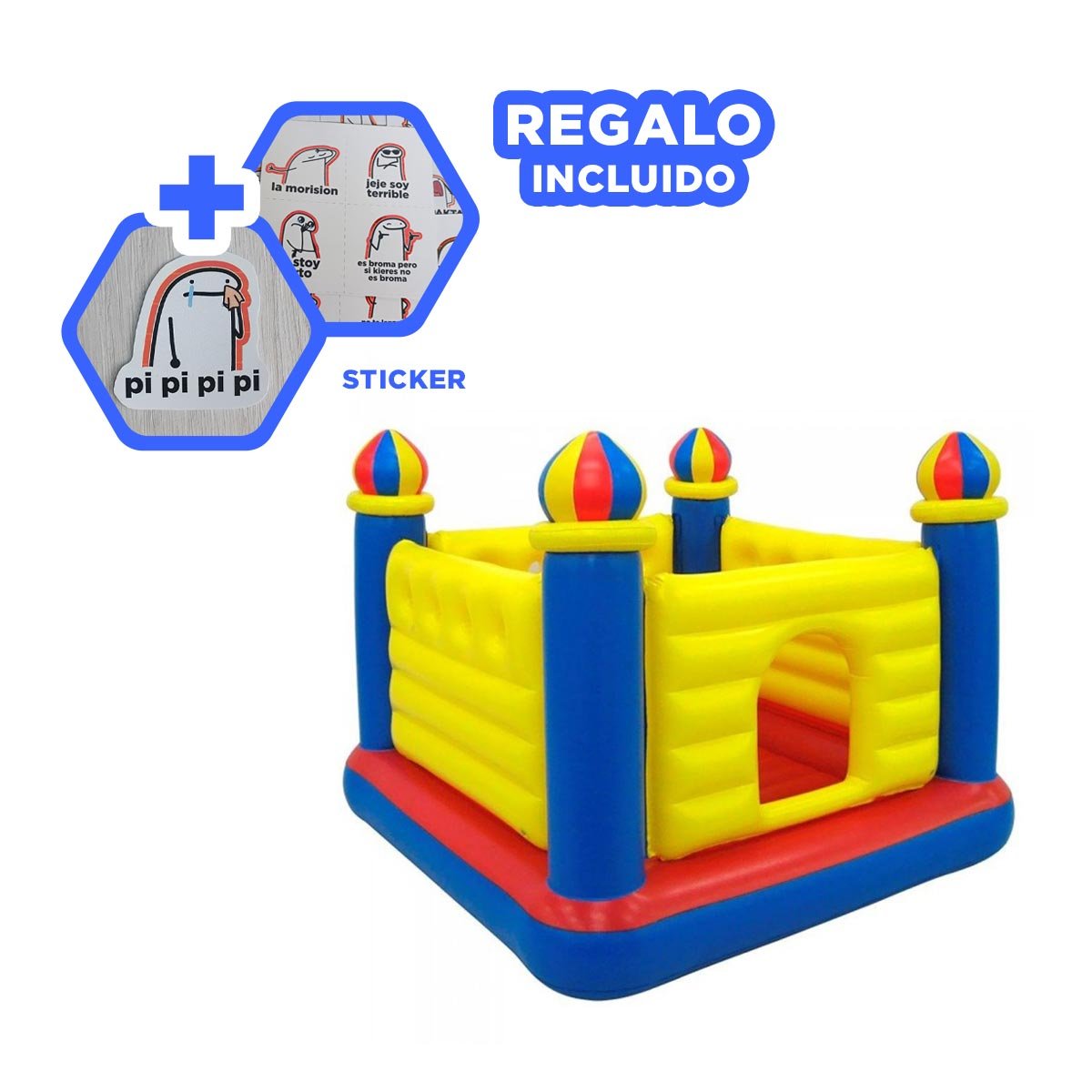 ELEMENTO DE ACCION PARA NINOS CON GANAS DE SALTAR DE FORMA SANA Y+REGALO STICKER - 1