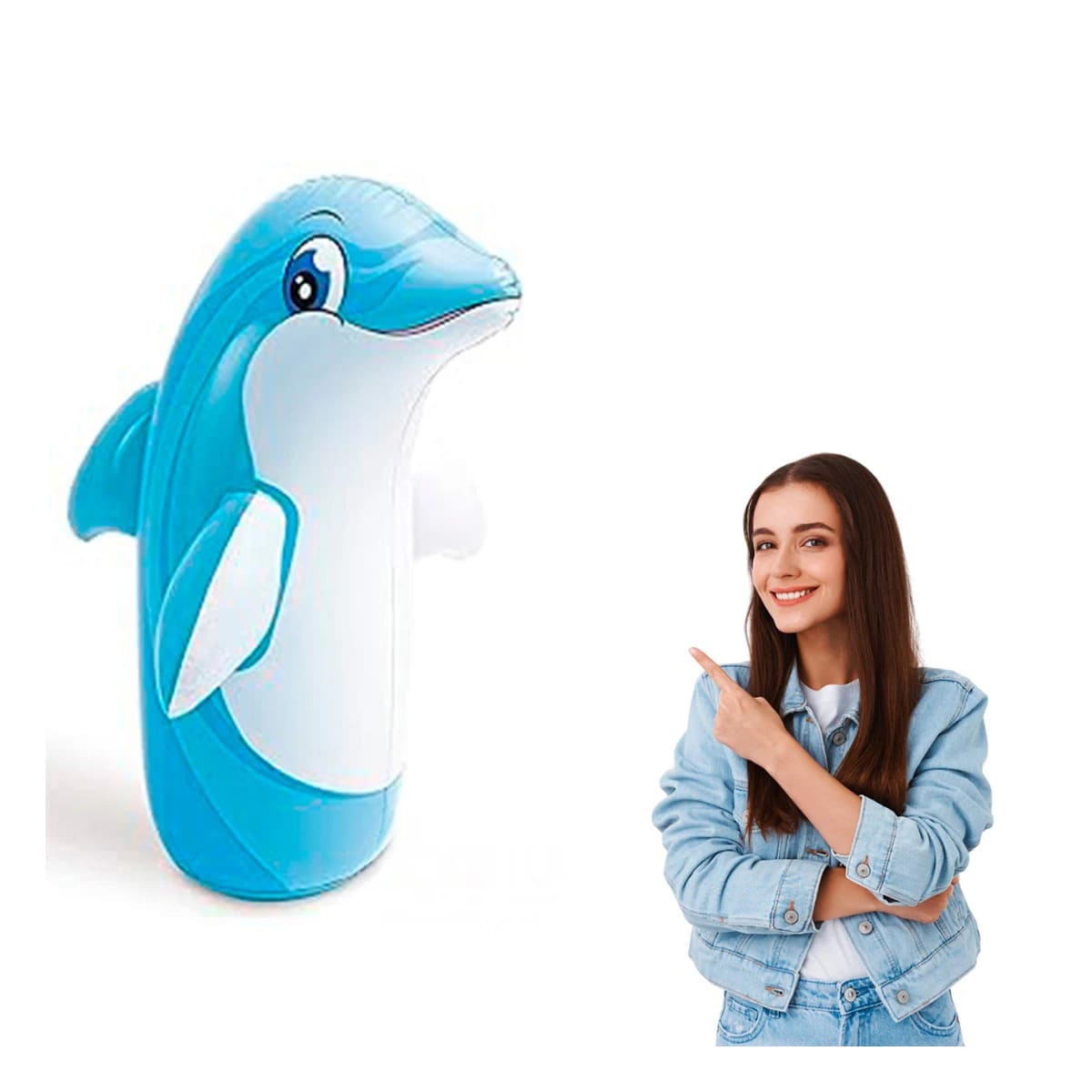 PORFIADO JUGUETE COLORIDO CON FORMA DELFIN Y+REGALO AGENDITA - 3