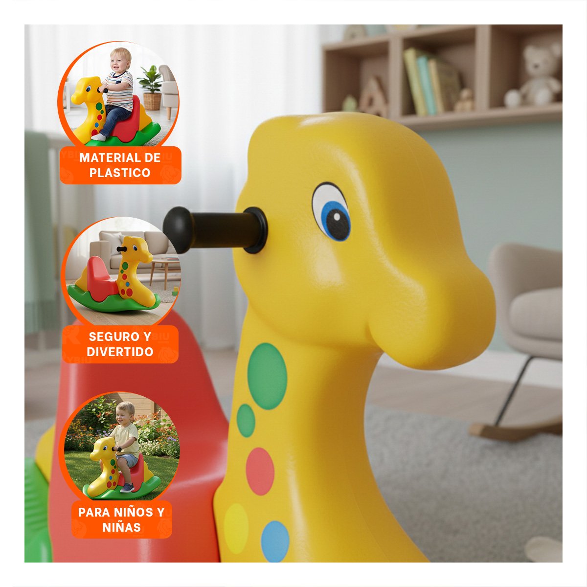 JUGUETE DE BALANCEO DE CALIDAD SUPERIOR PARA UNA INFANCIA LLENA DE MUCHA MAGIA Y+PAPEL REGALO - 5