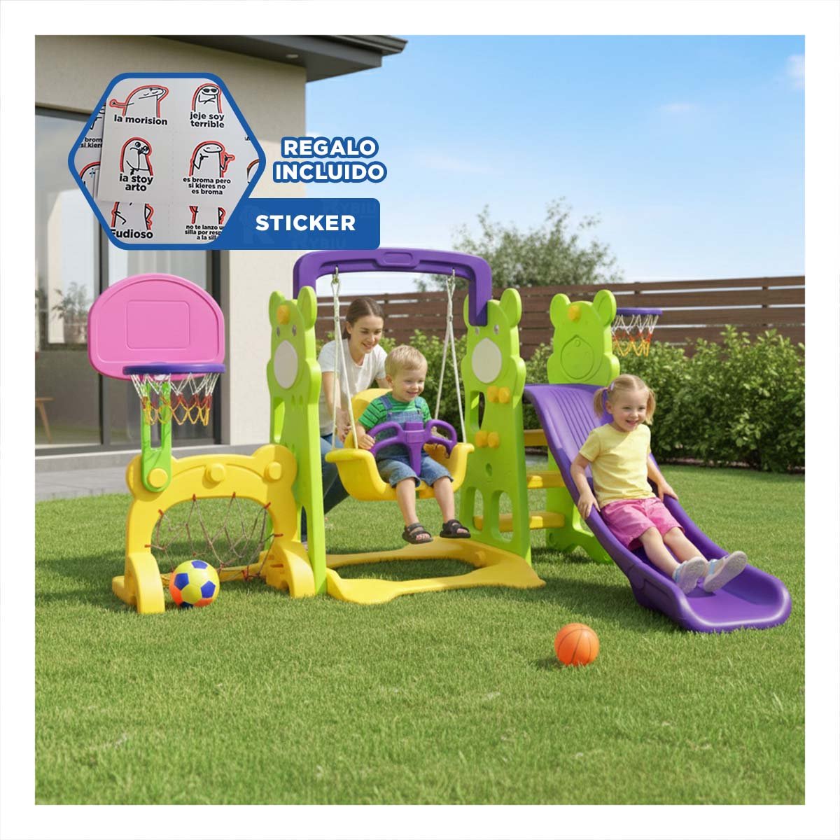 CENTRO MULTIJUEGOS PARA MEJORAR LA COORDINACION MOTRIZ DE LOS NIÑOS Y+REGALO STICKER - 1