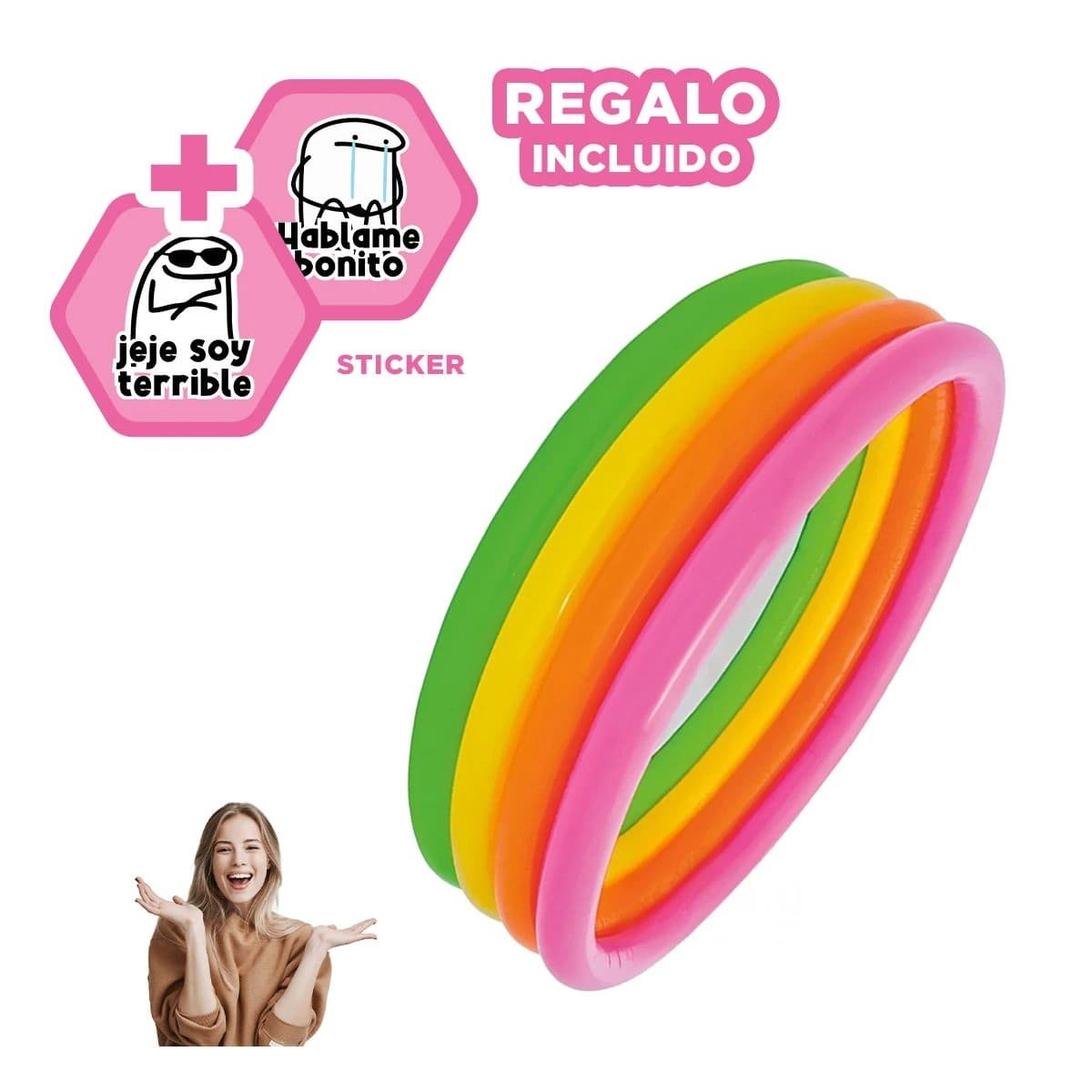 ESTACION DE BANO ARCOIRIS 168X46CM DE ESTILO MODERNO PARA UN ESPACIO DE RECREO Y+REGALO STICKER - 1