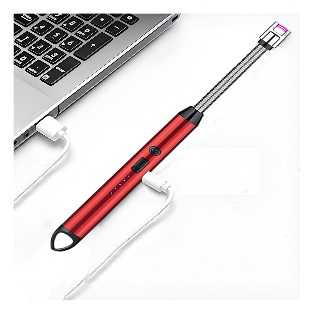 ENCENDEDORES RYBIU CO30507 ROJO COCINA RECARGABLES + REGALO STICKERS - 5