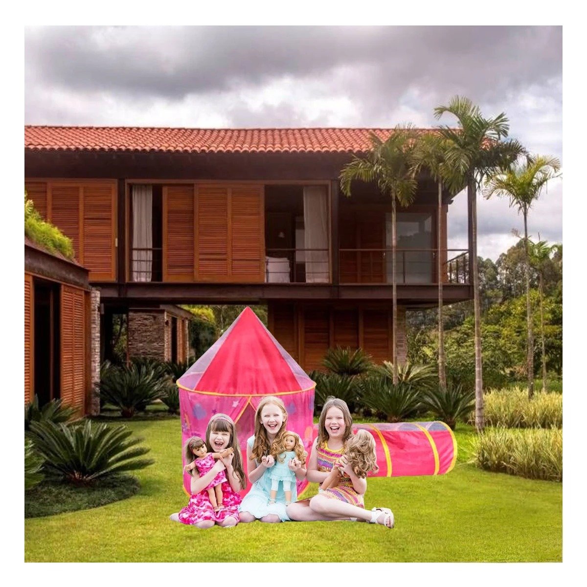 CONJUNTO DE FACIL ENSAMBLADO EN TONALIDAD ROSADO PARA DISFRUTAR EN MINUTOS - 1