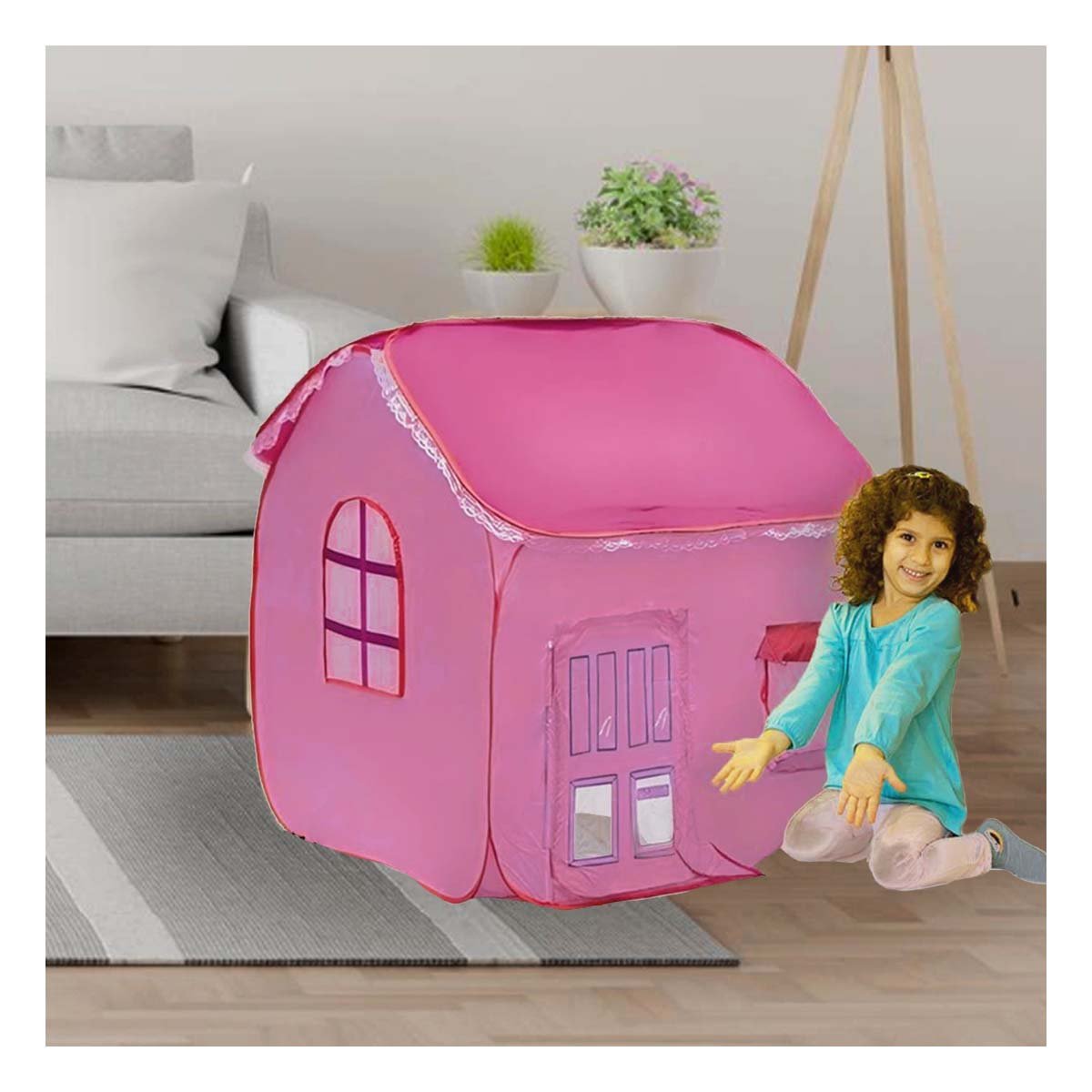 ESTANCIA DE DIVERSION ROSADO 104 X 92 X 92 PARA LA IMAGINACION DE HIJAS Y+PAPEL REGALO - 5