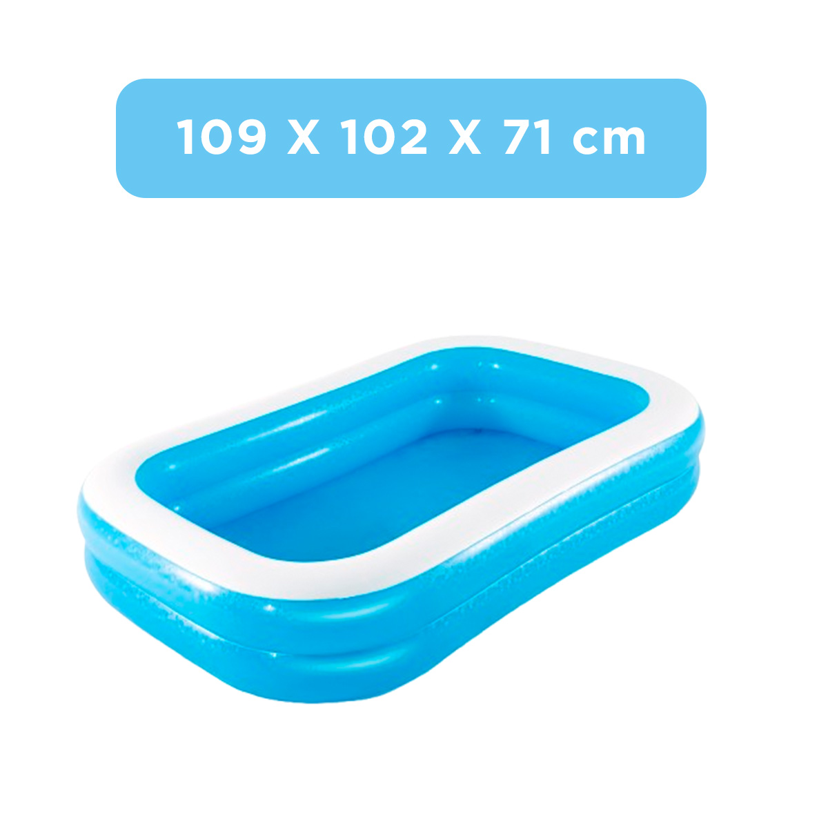 PISCINA DIVERTIDA DE INFANTES COLOR AZUL Y+REGALO AGENDITA - 5