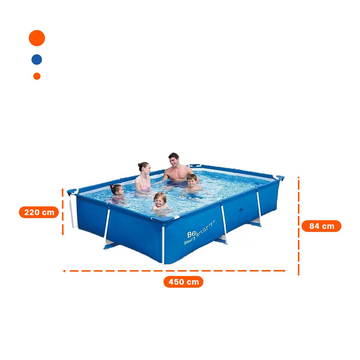 AREA DE AGUA RECREATIVA PARA JARDIN CON ESTRUCTURA REFORZADA Y+REGALO STICKER - 4