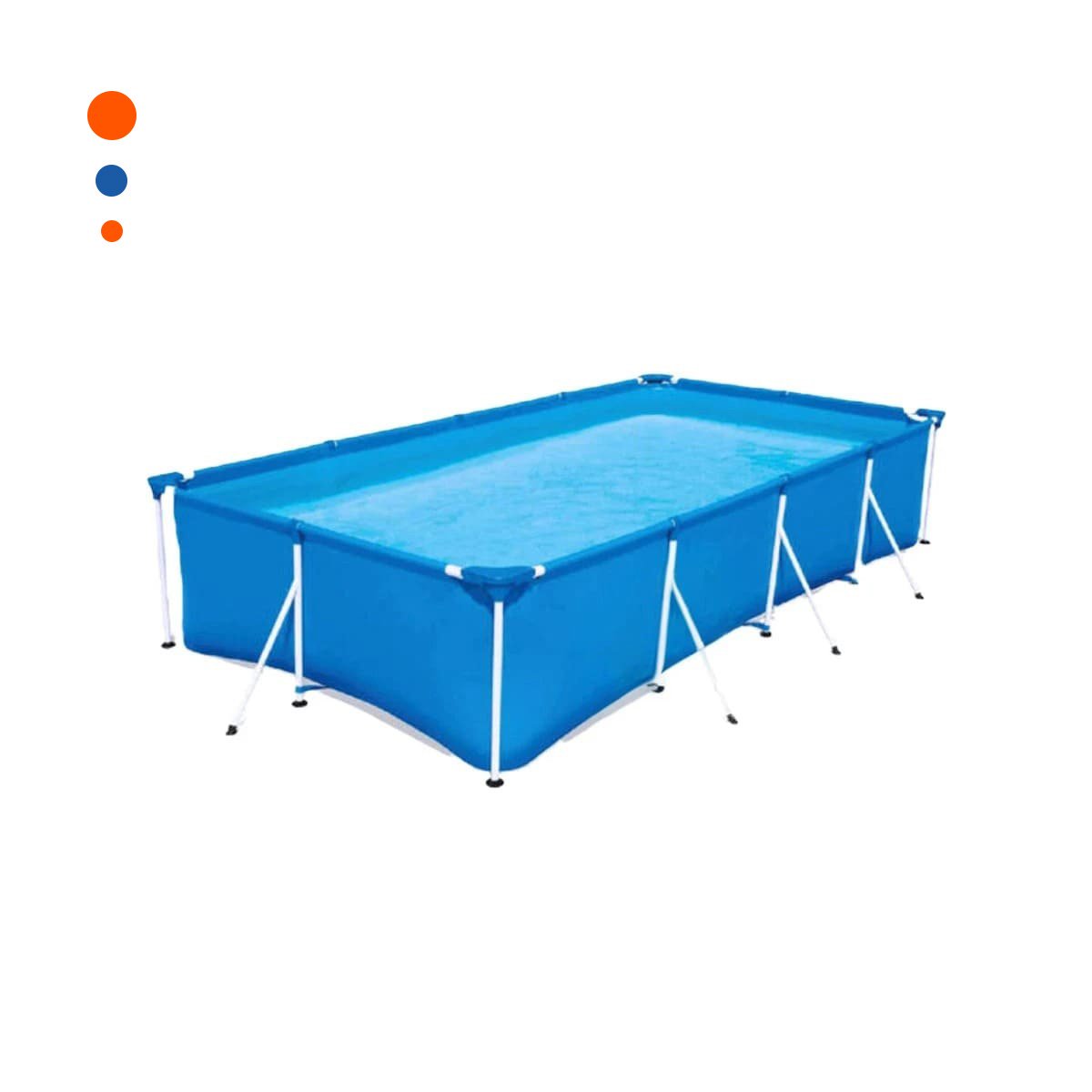 PISCINA EXTERIOR DE FORMA RECTANGULAR PARA NINOS Y ADULTOS Y+PAPEL REGALO - 1