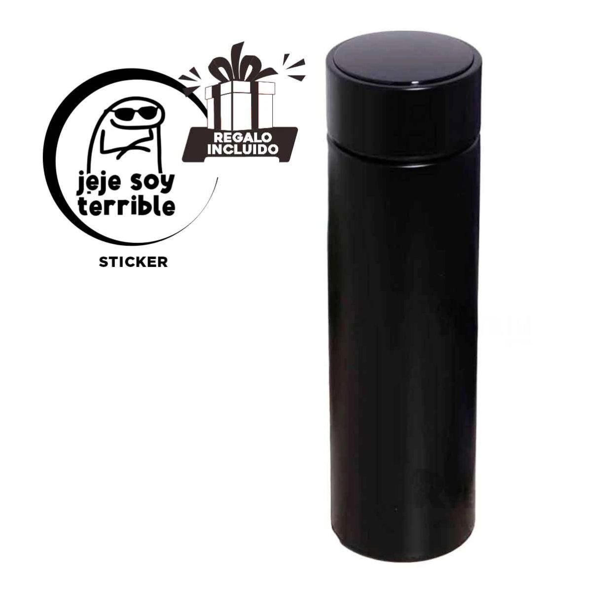 TERMO RYBIU CO30485 ACERO INOXIDABLE VERSÁTIL CALENTAR 500ML NEGRO + REGALO STICKERS - 1
