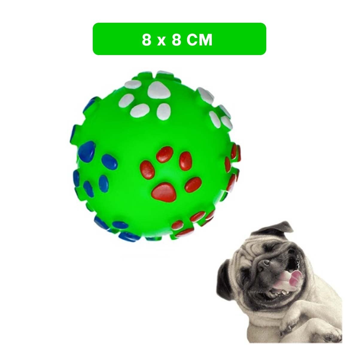 ARTICULO CON HUELLITAS DE PLASTICO M COLOR VERDE PARA MASCOTAS - 4